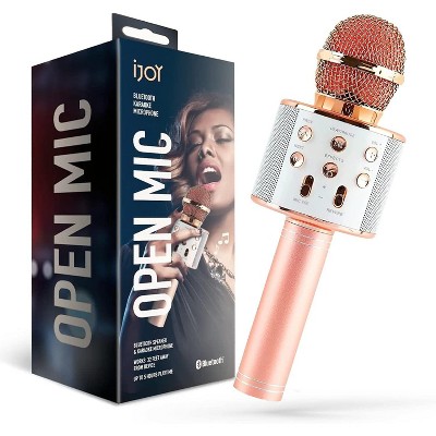 iJoy Wireless Karaoke Microphone - Bluetooth Karaoke Microphone and Speaker for Singalong with Voice Changer