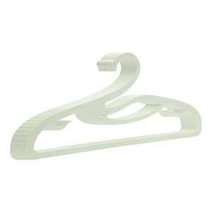 REGALWOVEN Durable Space Saving Non-Slip Plastic Clothes Hangers Green 10 Pcs - 1 of 4