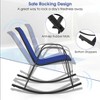 Tangkula 2 PCS Patio Rocking Chair Outdoor Ergonomic Rockers w/ Breathable Fabric Seat - 4 of 4