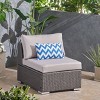 Santa Rosa Wicker Patio Accent Chair - Gray - Christopher Knight Home - image 2 of 4