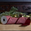 Melrose Wired Polyester Striped Ribbon 4" x 10 yds. - 3 of 3
