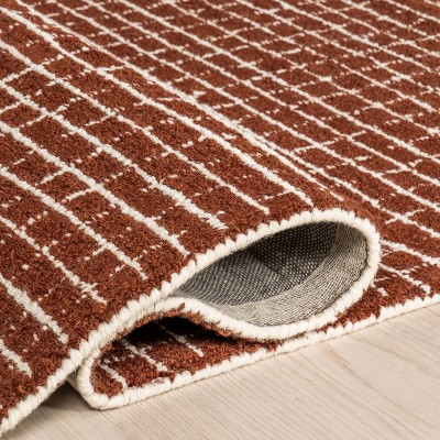 Chestnut Hand-Tufted Wool 2' 6" x 8' Rug