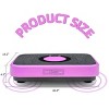 SEVOBAL Vibration Plate Fitness Platform Whole Body Lymphatic Drainage Fat Burning Shaking Workout Board Home Gym Exercise, Purple, 20.5"*14.2"*4.5" - 3 of 4