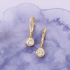 Ross-Simons 1.00 ct. t.w. Diamond Bezel-Set Drop Earrings in 14kt Yellow Gold - 3 of 4