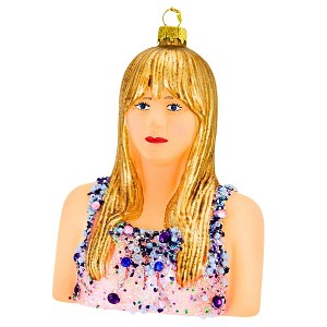 Cody Foster 4.5 Inch Taylor Singer Christmas Tree Ornament , Christmas Decor Lovers Eras Rainbow (1PC) - 1 of 4