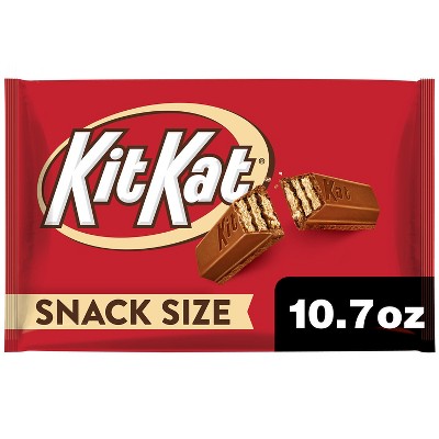 Kit Kat Milk Chocolate Snack Size Wafer Candy Bars - 10.78oz