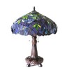 Chloe Lighting Katie Tiffany-style 2 Light Wisteria Table Lamp 16" Shade - 2 of 4