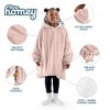 The Bare Homey - Kids Wearable Blanket - Fleece Side Pockets - 3 of 4