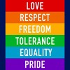 Adult Design By Humans Pride Rights Motto By PINHEAD66 T-Shirt - 2 of 2