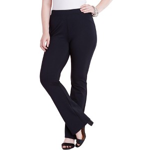 Roaman's Petite Bootcut Ultimate Ponte Pant - 1 of 4