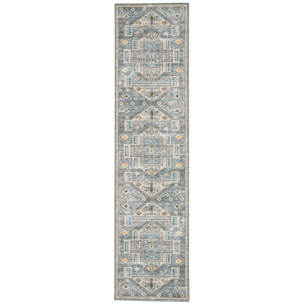  Washable Parson Rug Gray/Beige