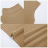 Women's Mock Turtle Neck Sweater Vest Sleeveless Knit Pullover Tank Tops Casual Trendy Slim Fitted Tops - 3 of 4