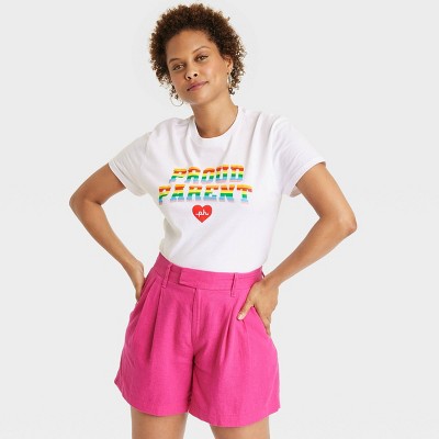 Pride Adult PH by The PHLUID Project Rainbow Tank Top - White Striped XS