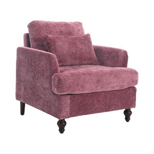 TiramisuBest Wood Frame Armchair, Modular Sectional Sofa with Storage, Sideboard Buffet Style Design for Living Room - 1 of 4
