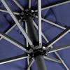 Crestlive Products 9'x5' Rectangular Patio Aluminum Market Umbrella: Outdoor, Crank, Push Button Tilt, UV Protection - 3 of 4