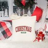 City Creek Prints Varsity Christmas Season Canvas Tote Bag - 15x16 - Natural - 2 of 2