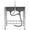 vidaXL Camping Sink Double Basins with Tap Stainless Steel - 2 of 4