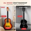 Pyle 3/4 Size Classical Acoustic Guitar Kit - Natural Wood Finish, Beginner Friendly (PGACLS90BB) - 3 of 4