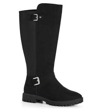 Women's WIDE FIT Elora Tall Boot - black | EVANS