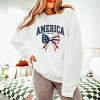 Simply Sage Market Coquette America EST. 1776 Lightweight Garment Dyed Sweatshirt - 3 of 4