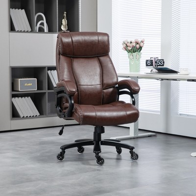 Vinsetto 400lbs Executive Office Chair For Big And Tall, Pu Leather