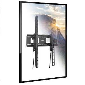 Mount-It! Portrait Low Profile TV Wall Mount for Vertical Mounting of Displays from 37" to 75", Anti-Theft Design, Tilting Menu Wall Board Mount - 1 of 4