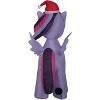 Gemmy Christmas Airblown Inflatable Twilight Sparkle with Santa Hat, 3.5 ft Tall, Purple - 3 of 4