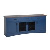 TV Stand for TVs up to 65'' , TV Media Console with Glass Doors, Adjustable Shelves & Storage Drawers - ModernLuxe - 4 of 4