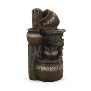 Gulches Garden Decor: Opt for 7"-42.25" High Fountain, Rustic Multi - 1 of 4