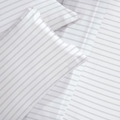 Classic Stripe Full Size Cotton Deep Pocket Sheet Set