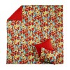Greenland Home Fashions Poppies Quilt Set – 3-Piece, Bold Red Botanical Floral Design - 3 of 4