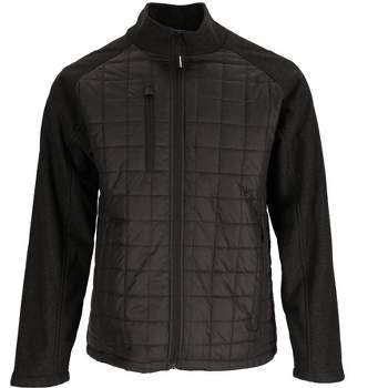 RefrigiWear Men’s Hybrid EnduraQuilt Black Quilted Jacket