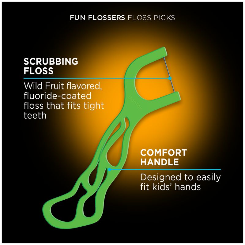 DenTek Kids Fun Flossers Floss Picks for Kids - 90ct, 5 of 10
