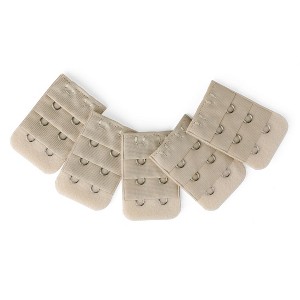 INSPIRE CHIC Women's Hooks Strap Adapter Underwear Bra Extender 3 Rows 2 Hooks - 1 of 4