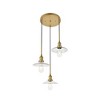 Elegant Lighting Waltz 3 light brass Pendant - 4 of 4