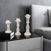 Mela Artisans Jharna Candleholders in White, Set of 3 - 4 of 4