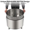 27Inch Portable Stainless Steel Smokeless Fire Pit with Stand - 2 of 4