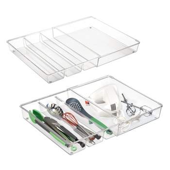 Acrylic 3 Compartment Kitchen Utensils Drawer Organizer Tray, 1 Pack - Jay  C Food Stores