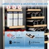Tylza Upgraded Wine and Beverage Refrigerator 24 Inch, Dual Zone Wine Beverage Cooler with French Door, Holds 20 Bottles and 88 Cans - 3 of 4