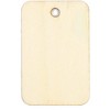 Bright Creations 100pcs Unfinished Wood Gift Tags, 1.3" x 2" Rectangle Shaped Hanging Wood Cutouts with Hemp Rope for DIY Craft Projects - 2 of 4