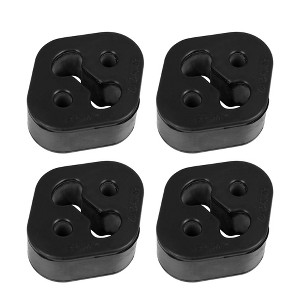 Unique Bargains Car Rubber Muffler Exhaust Hangers Bushing 2 Holes 9mm Dia 70x60x26mm Black  4pcs - 1 of 4