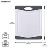 Farberware Nonslip Poly Cutting Board, 8x10-Inch, Gray and White - 2 of 4