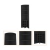 HomeRoots 71" Black Wood Corner Bar Cabinet - 4 of 4