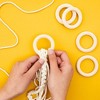 Juvale 20 Pack Unfinished Natural Wood Rings for Crafts, Macrame Projects, Jewelry Making, 2.1 In - 2 of 4