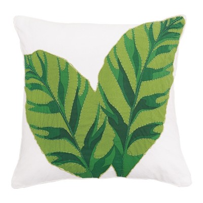 C&F Home 18" x 18" Layla Banana Leaves Pillow