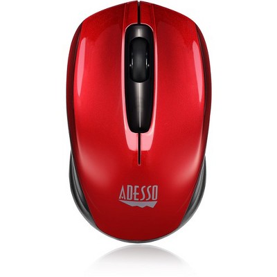 Adesso iMouse S50R - 2.4GHz Wireless Mini Mouse - Optical - Wireless - Radio Frequency - Red - USB - 1200 dpi - Scroll Wheel - 3 Button(s)