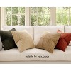 LISM 18x18 Inch Boho Decorative Pillowcases,Corduroy Striped Throw Pillow Covers Set of 4 - 3 of 4