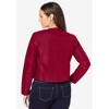 Jessica London Women's Plus Size Collarless Leather Jacket - 3 of 4