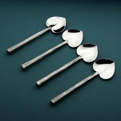 Inox Artisans Jason Heart Coffee/Dessert Table Spoon 4 Pc. Set