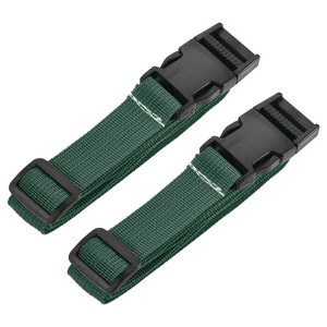 Unique Bargains Travel Luggage Adjustable Buckle Belt Utility Strap 2 Pcs - 1 of 4